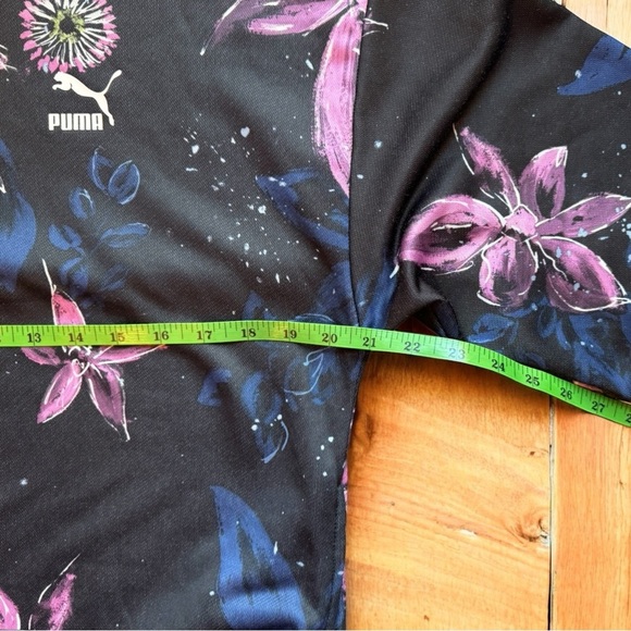 PUMA Women’s Archive Floral Logo Print Mini Shirt Dress - XS - Picture 10 of 15